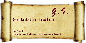 Gottstein Indira névjegykártya