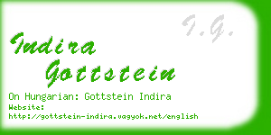 indira gottstein business card